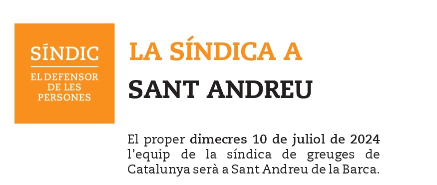 Imatge de la notícia: La Síndica de Greuges a Sant Andreu de la Barca